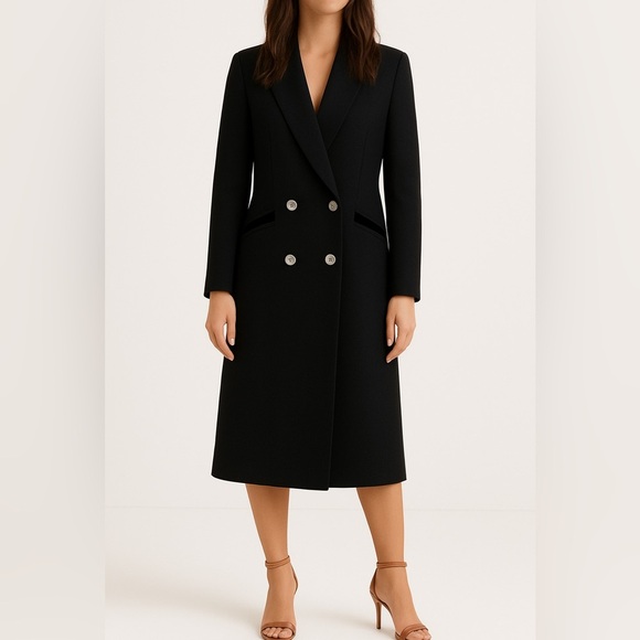 cathy jo Jackets & Blazers - Wool coat black vintage made in USA size medium